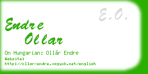 endre ollar business card