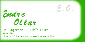 endre ollar business card